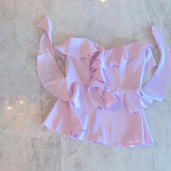 Bardot strapless Top Lilac US size 6 NWT - Picture 4 of 8